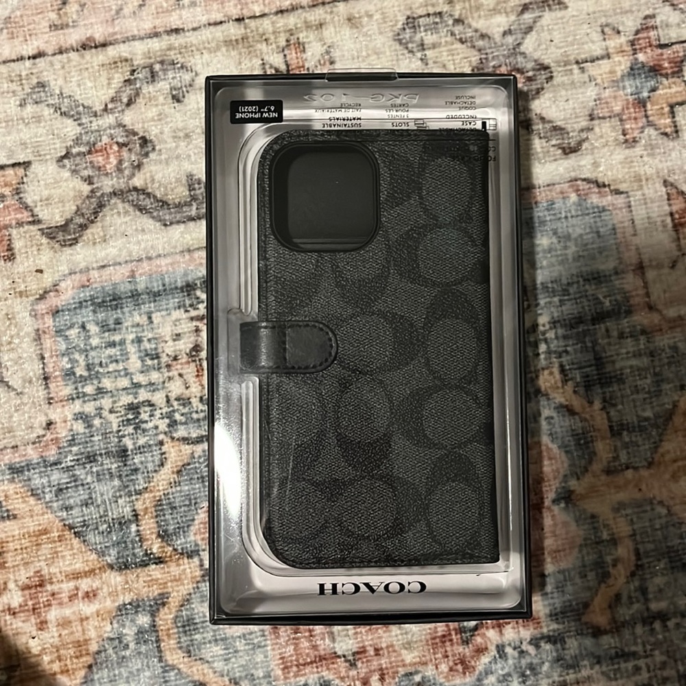 Coach folio case- iPhone 13 Pro Max